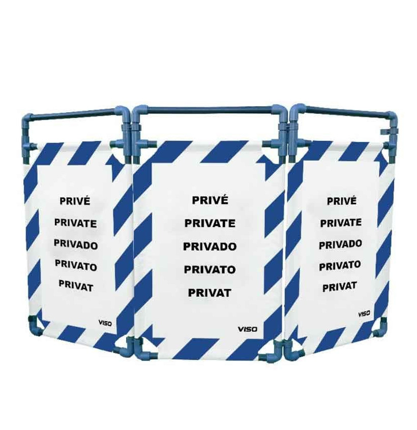 Barrière d’intervention 3 volets type paravent PVC | IDEQUIP Barrière d’intervention 3 volets type paravent PVC | IDEQUIP