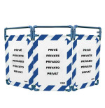 Barrière d’intervention 3 volets type paravent PVC  | IDEQUIP