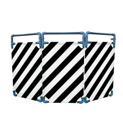 Barrière d’intervention 3 volets type paravent PVC  | IDEQUIP