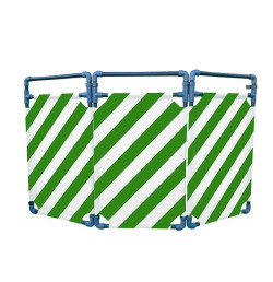 Barrière d’intervention 3 volets type paravent PVC  | IDEQUIP