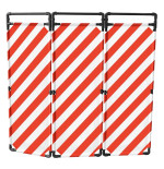 Barrière d’intervention 3 volets type paravent PVC  | IDEQUIP