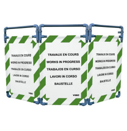 Barrière d’intervention 3 volets type paravent PVC  | IDEQUIP