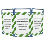 Barrière d’intervention 3 volets type paravent PVC  | IDEQUIP
