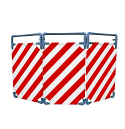 Barrière d’intervention 3 volets type paravent PVC  | IDEQUIP