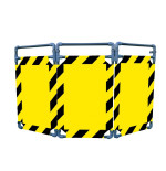 Barrière d’intervention 3 volets type paravent PVC  | IDEQUIP