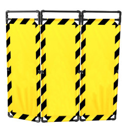 Barrière d’intervention 3 volets type paravent PVC  | IDEQUIP