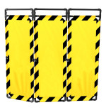 Barrière d’intervention 3 volets type paravent PVC  | IDEQUIP