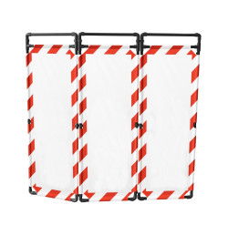 Barrière d’intervention 3 volets type paravent PVC  | IDEQUIP