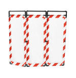 Barrière d’intervention 3 volets type paravent PVC  | IDEQUIP