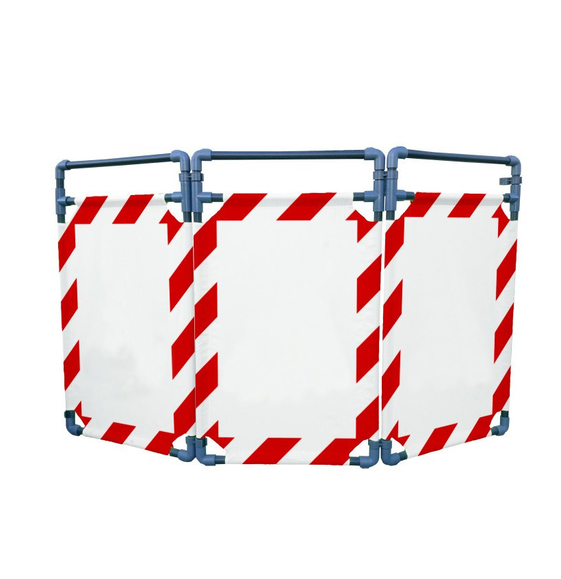 Barrière d’intervention 3 volets type paravent PVC | IDEQUIP Barrière d’intervention 3 volets type paravent PVC | IDEQUIP