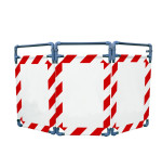 Barrière d’intervention 3 volets type paravent PVC  | IDEQUIP