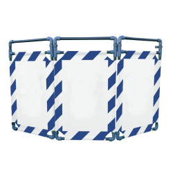Barrière d’intervention 3 volets type paravent PVC  | IDEQUIP