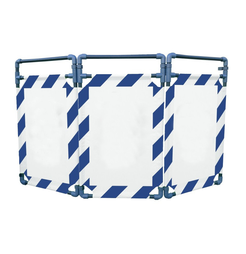 Barrière d’intervention 3 volets type paravent PVC | IDEQUIP Barrière d’intervention 3 volets type paravent PVC | IDEQUIP