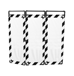 Barrière d’intervention 3 volets type paravent PVC  | IDEQUIP