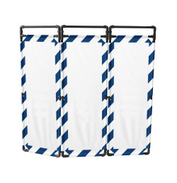 Barrière d’intervention 3 volets type paravent PVC  | IDEQUIP