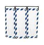 Barrière d’intervention 3 volets type paravent PVC  | IDEQUIP