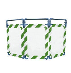 Barrière d’intervention 3 volets type paravent PVC  | IDEQUIP