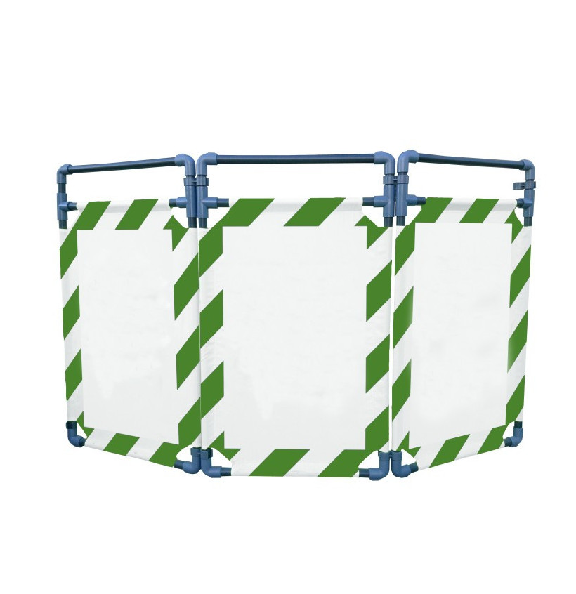 Barrière d’intervention 3 volets type paravent PVC | IDEQUIP Barrière d’intervention 3 volets type paravent PVC | IDEQUIP