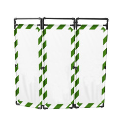 Barrière d’intervention 3 volets type paravent PVC  | IDEQUIP