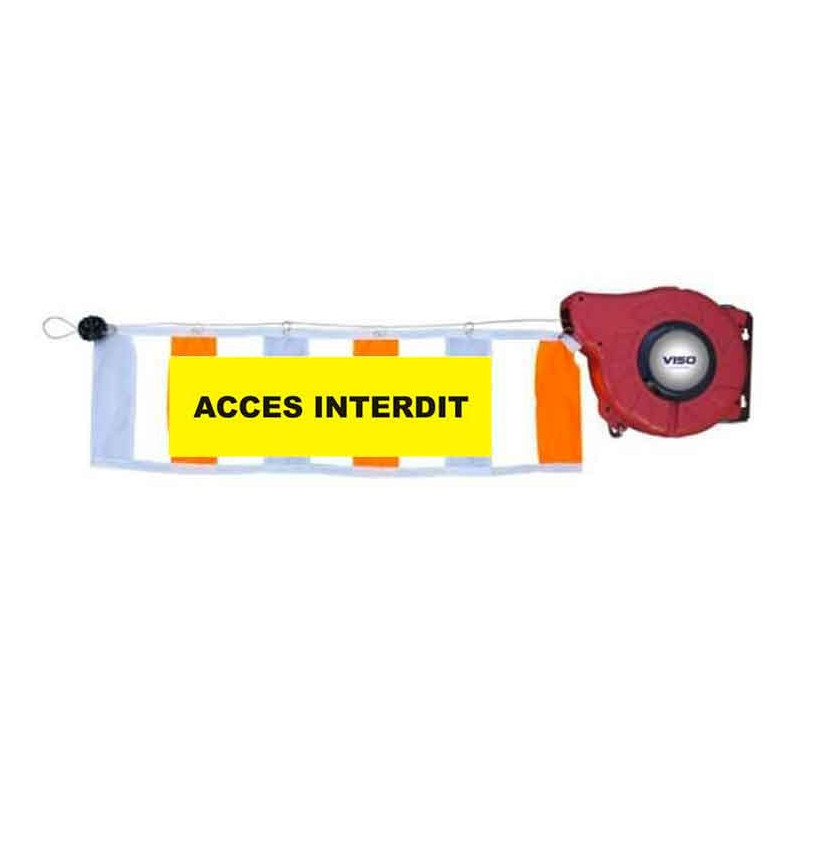 Tissu “ACCÈS INTERDIT” pour barrière ENR200 | IDEQUIP Tissu “ACCÈS INTERDIT” pour barrière ENR200 | IDEQUIP