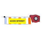 Tissu “ACCÈS INTERDIT” pour barrière ENR200  | IDEQUIP