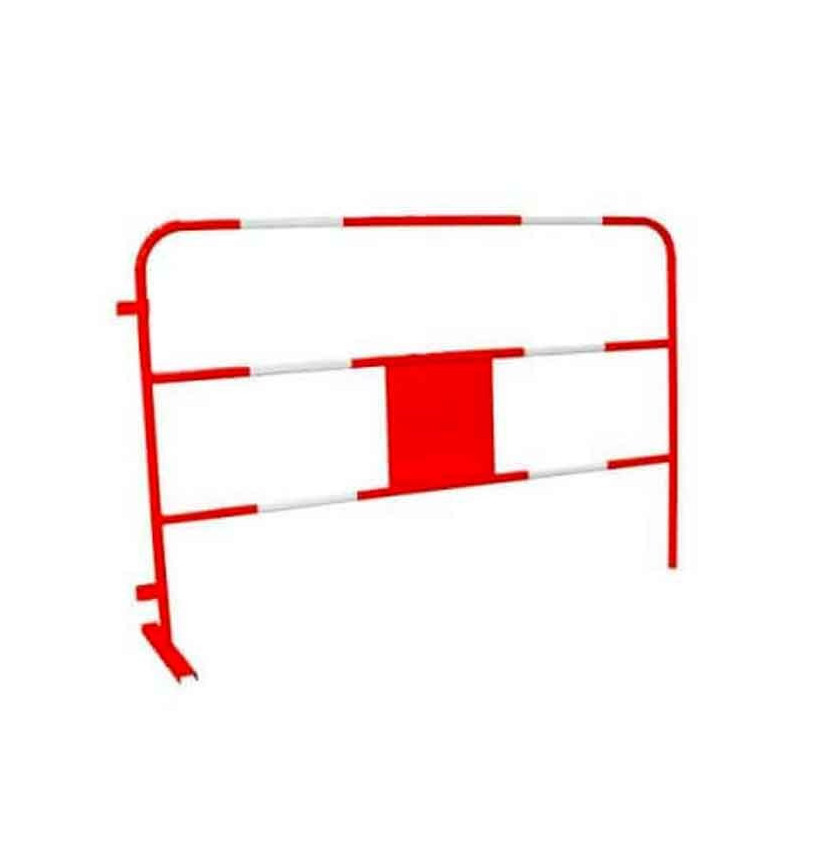 Barrière de chantier mobile personnalisable en acier | IDEQUIP Barrière de chantier mobile personnalisable en acier | IDEQUIP