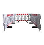 Barrière de chantier plastique modulable 1200 à 2000 mm – IDEQUIP