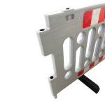 Barrière de chantier plastique modulable 1200 à 2000 mm – IDEQUIP