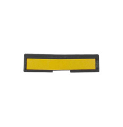 Butée de parking en caoutchouc noir et jaune  | IDEQUIP