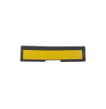 Butée de parking en caoutchouc noir et jaune  | IDEQUIP