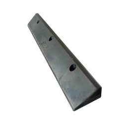 Butée de parking en caoutchouc noir et jaune PARK35 VISO  | IDEQUIP