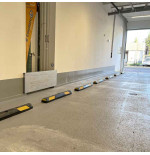 Butée de parking en caoutchouc et passe-câbles PARKSTOP VISO