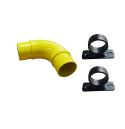 Butée de parking PARKSTEEL VISO en acier avec pieds en fonte