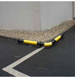 Butée de parking en acier avec pieds en fonte | IDEQUIP