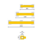 Butoir de protection TPX viso flexible Ø80 mm en polyuréthane | IDEQUIP
