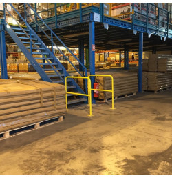 Barrière garde corps BAR600 VISO acier ø60mm – Sécurité industrielle | IDEQUIP