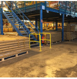 Barrière garde corps BAR600 VISO acier ø60mm – Sécurité industrielle | IDEQUIP