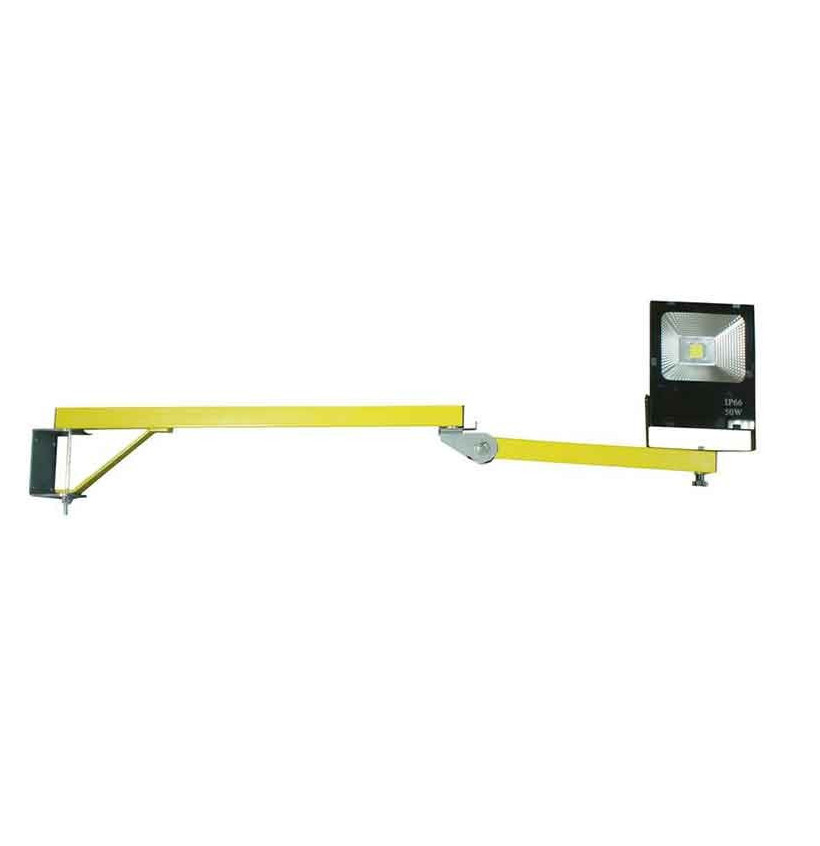 Projecteur de quai LED 100W avec bras articulé orientable Projecteur de quai LED 100W avec bras articulé orientable