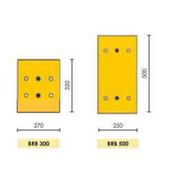 Platine de fixation pour butoir de quai – Acier | IDEQUIP