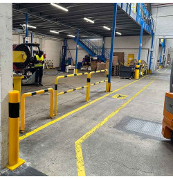 Poteau de protection antichoc 90° en polyuréthane Sécurisation des angles