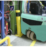 Poteau de protection antichoc Ø100 mm en polyuréthane Hauteur 700mm