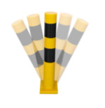 Poteau de protection antichoc Ø100 mm en polyuréthane Hauteur 700mm