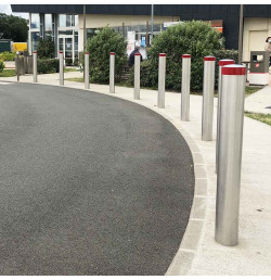 Poteau de protection inox Viso Ø89 ou 159 mm H800 mm