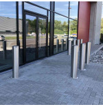 Poteau de protection inox Viso Ø89 ou 159 mm H800 mm