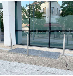 Poteau de protection inox Viso Ø89 ou 159 mm H800 mm