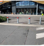 Poteau de protection acier galvanisé à sceller Ø90 ou 100 mm