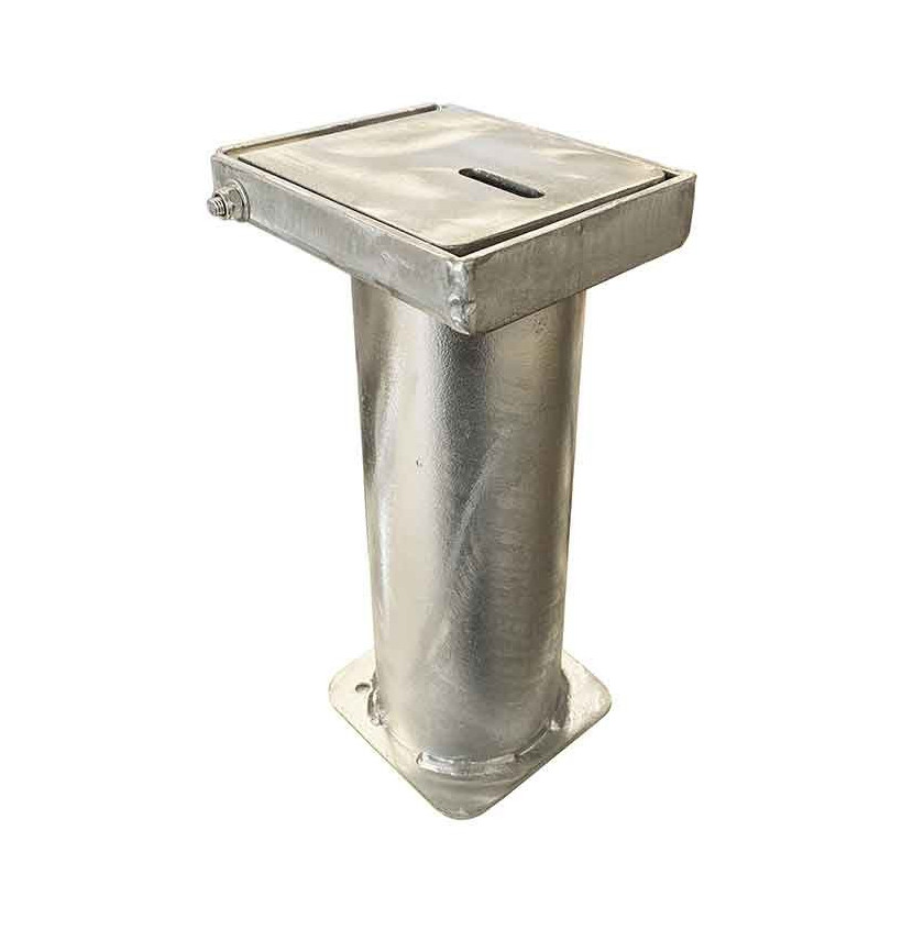 Boitier d'amovibilité pour poteau INOX