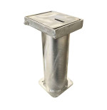 Boitier d'amovibilité pour poteau INOX