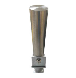 Boîtier amovible inox pour poteaux Ø89 & Ø159 mm Avec cadenas – Viso