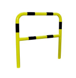 Barrière de protection acier Ø60 mm à sceller  jaune/noir | IDEQUIP